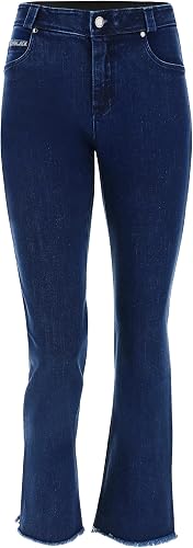 FREDDY - Jeans Black en Denim Coupe Courte effilochée aux Chevilles, Jeans Noir-