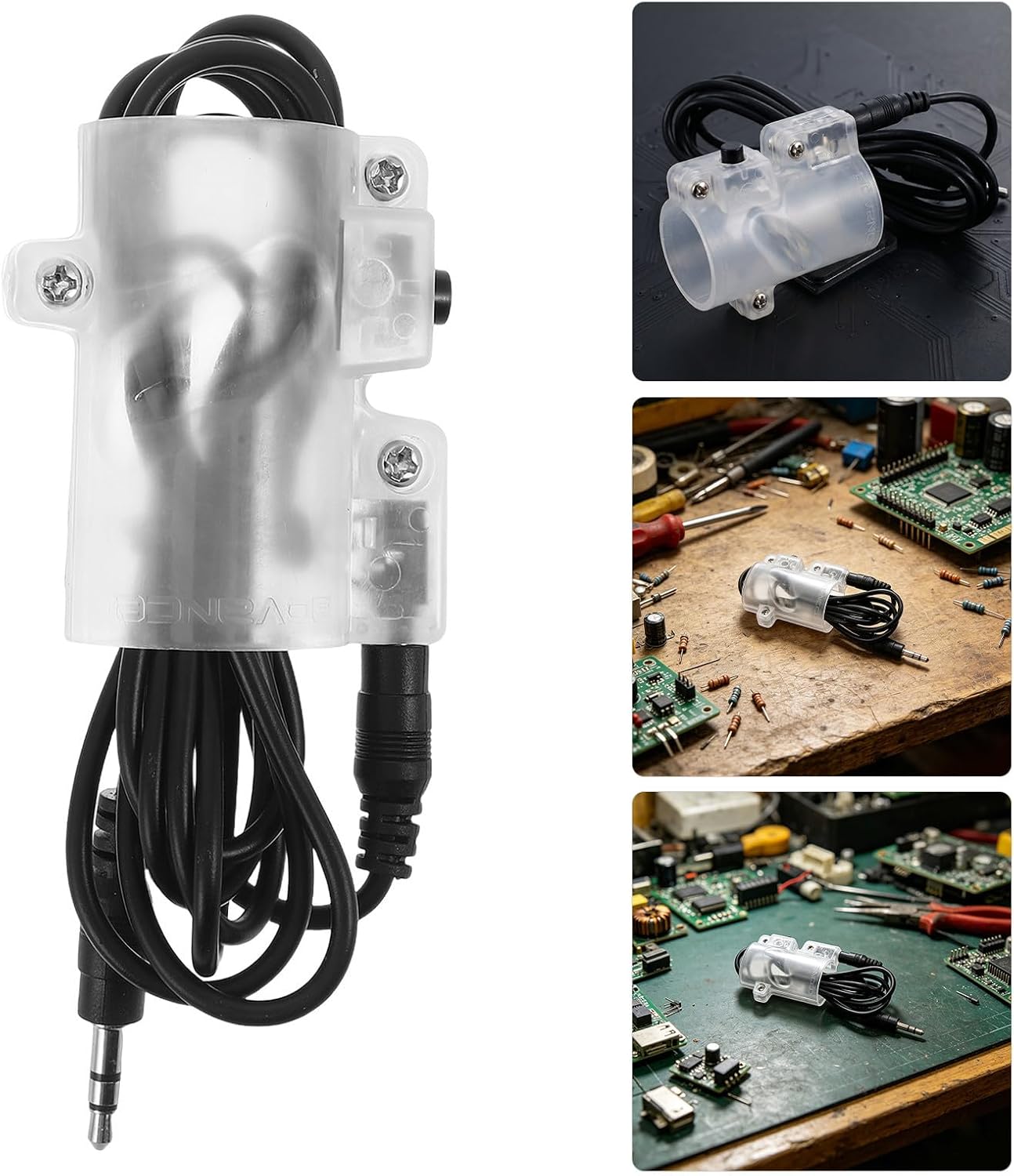 2pcs Manual Plastic Hand Switch for Glue Dispenser with Single Channel and Metal Contacts, Momentary Switch Designed for Operator Safety and High-productivity Working Environments