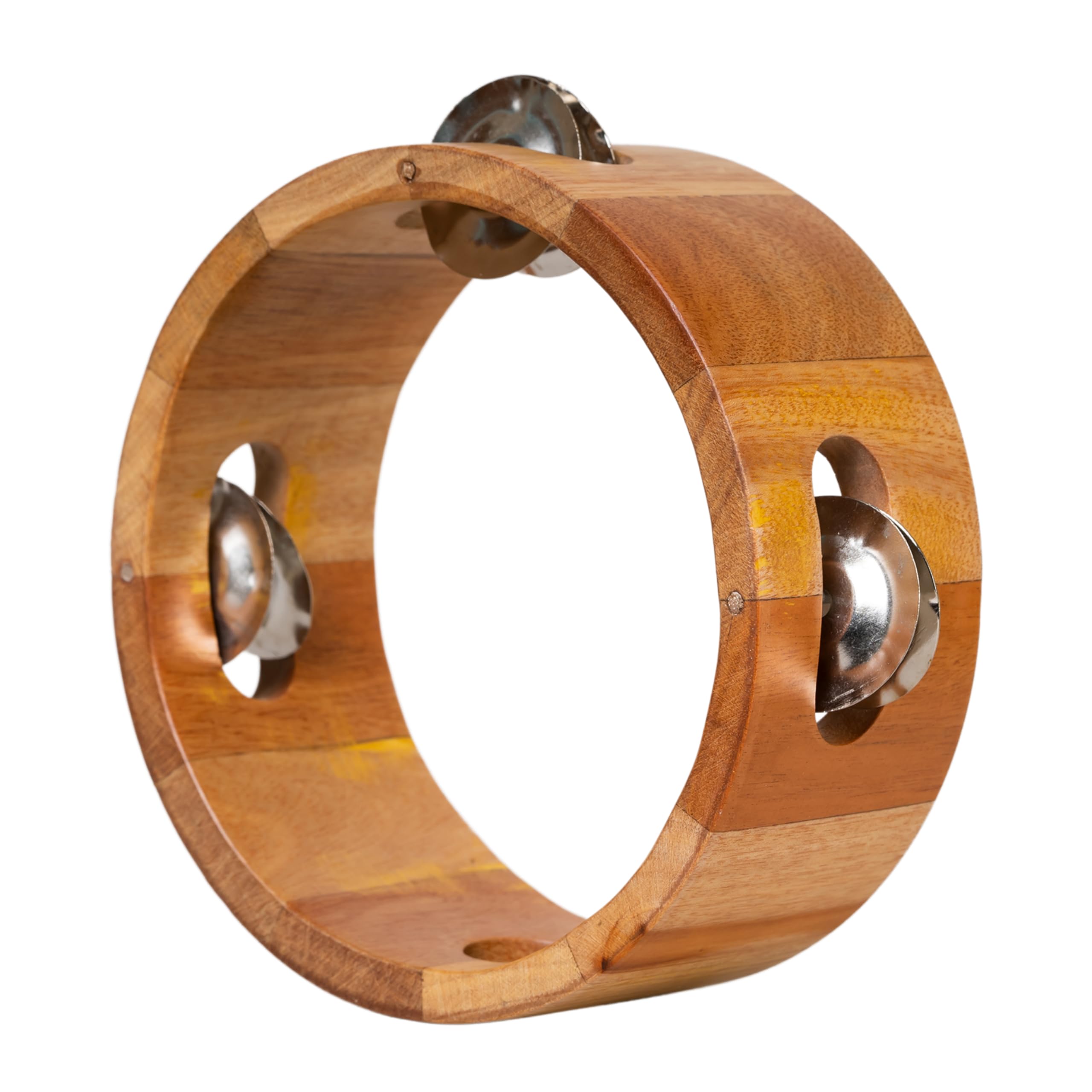 Music People Hand Held Tambourine Drum 6 inch Metal Jingles Percussion Gift Musical Educational Drum Instrument for Kids Games-image-22
