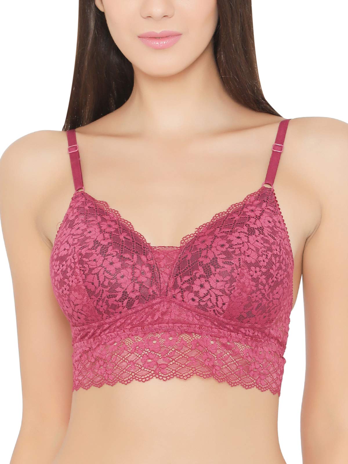 Women's Padded Non Wired Bra (BR1414P15-34C_Purple_34 C)