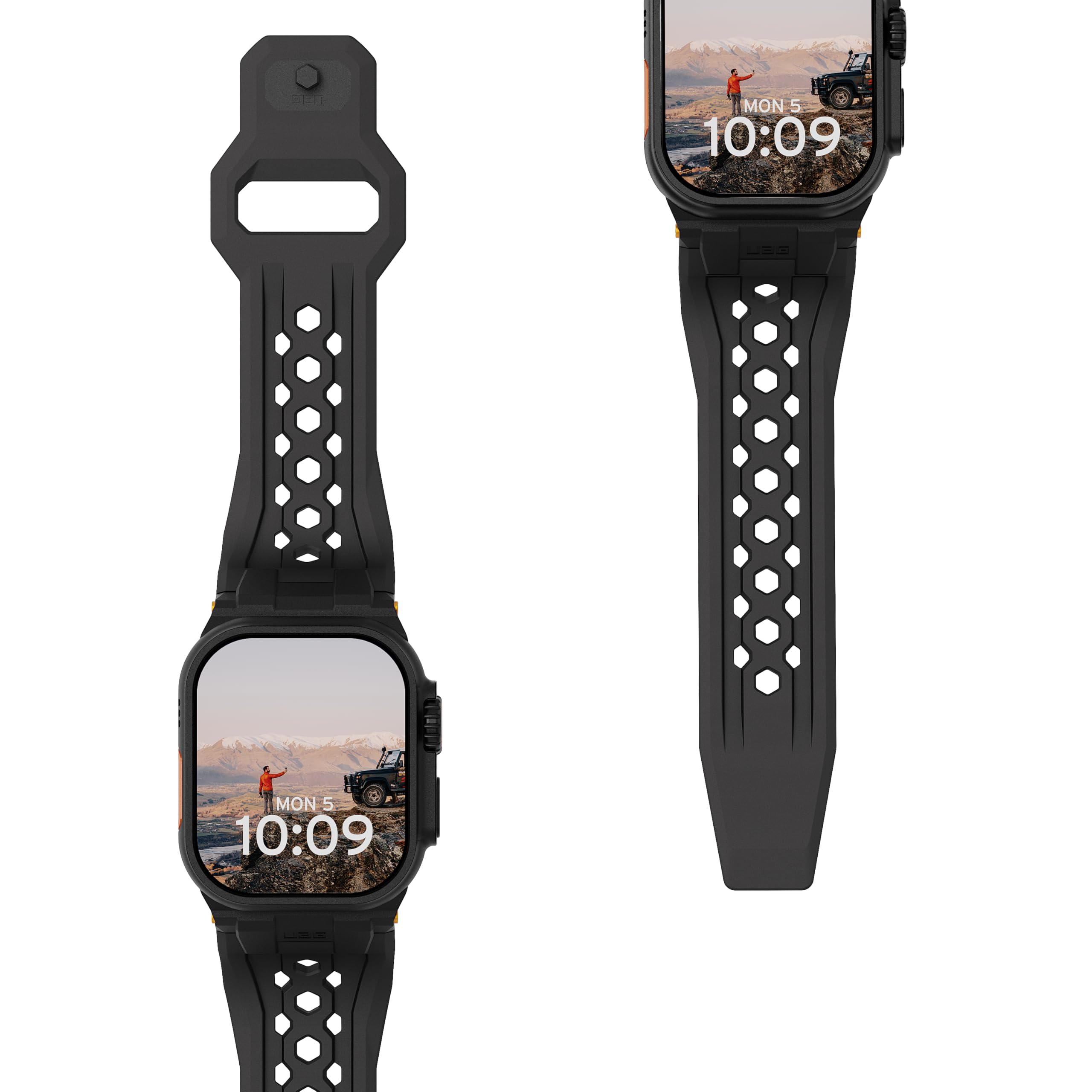 URBAN ARMOR GEAR UAG Bracelet de montre de rechange respirant et sportif conçu pour Apple Watch 49/46/45/44 mm, iWatch Series Ultra 3/Ultra 2/Ultra/4-11/SE3/SE2/SE