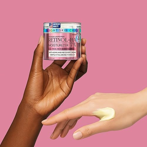 Miniatura 7 de Crema facial Retinol – Crema hidratante antienvejecimiento premium con colágeno, hialurónico y centella para un brillo juvenil – Cuidado de la piel