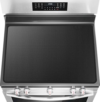 Electric Stove Top Cover - 29.5 * 21Inch Silicone Coated Fiberglass Heat Resistant Glass Ceramic Stovetop Protector Mat, Prevents Scratching, Expands Usable Space