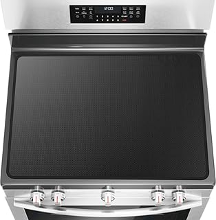 Electric Stove Top Cover - 29.5 * 21Inch 1mm Extra Thick Silicone Coated Fiberglass Heat Resistant Glass Ceramic Stovetop Protector Mat, Prevents Scratching, Expands Usable Space