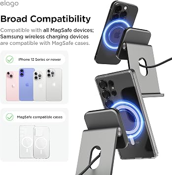 elago Qi2 Wireless Charging Stand for MagSafe Devices