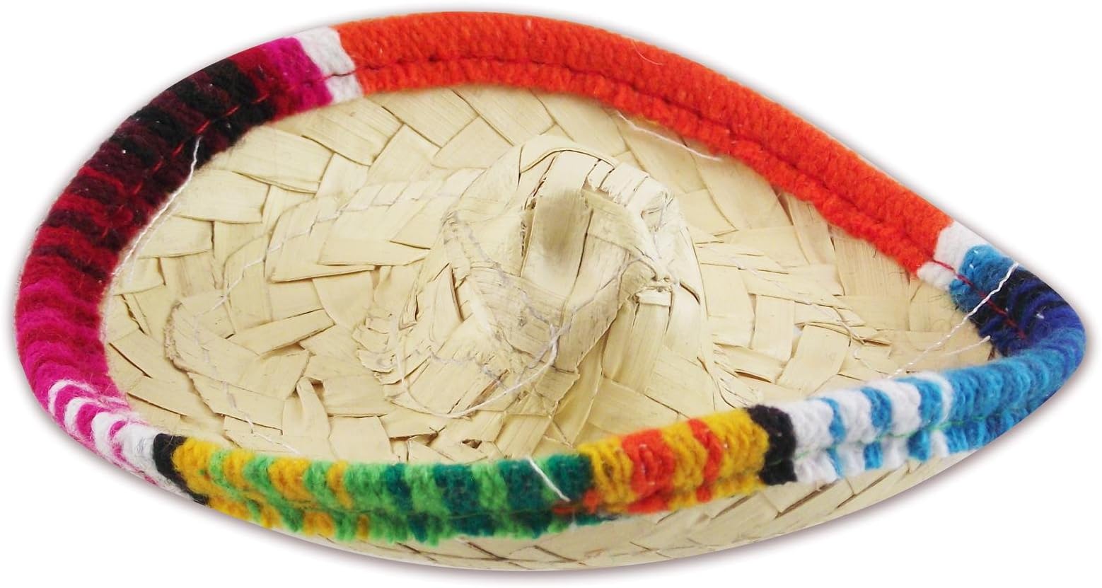 Mini Fiesta Sombrero - 5" Hair-Clip hat, 6-Pack