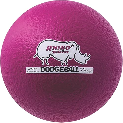 Miniatura 34 de Champion Sports Rhino Skin - Juegos de bolas de dodgeball de rebote bajo y individuales para juegos de juegos infantiles, PE, patio trasero y liga