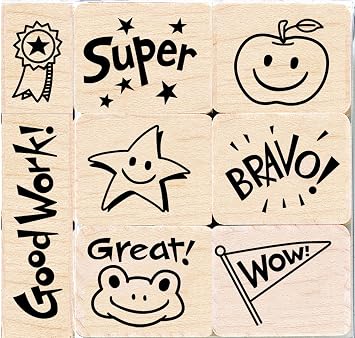 Hero Arts LL599 Wood Sets, Bravo for Teacher