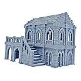 DYNWAVE Medieval Miniature Building Terrain Residential Building Diorama Buildings Scenery Gift Tabletop Gaming Terrain for Collector