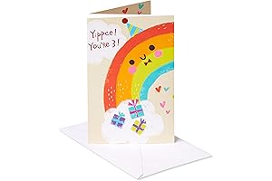 American Greetings Birthday Card for 3-Year-Old Girls (Yippee)