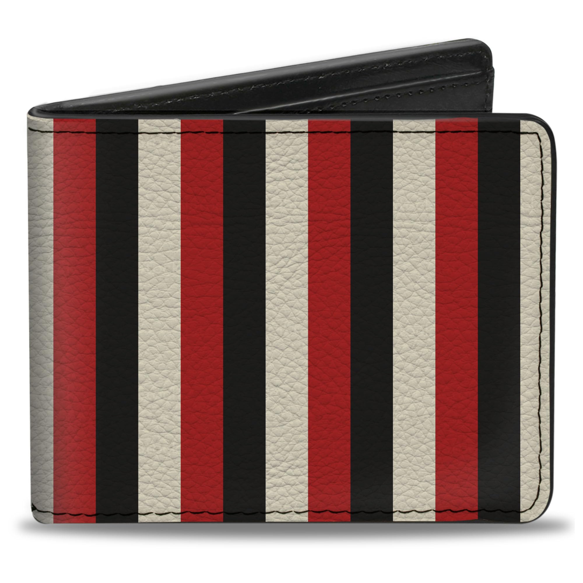 Buckle-Down Men's Stripes Bifold Wallet 4.0" X 3.5", 4.0" X 3.5"