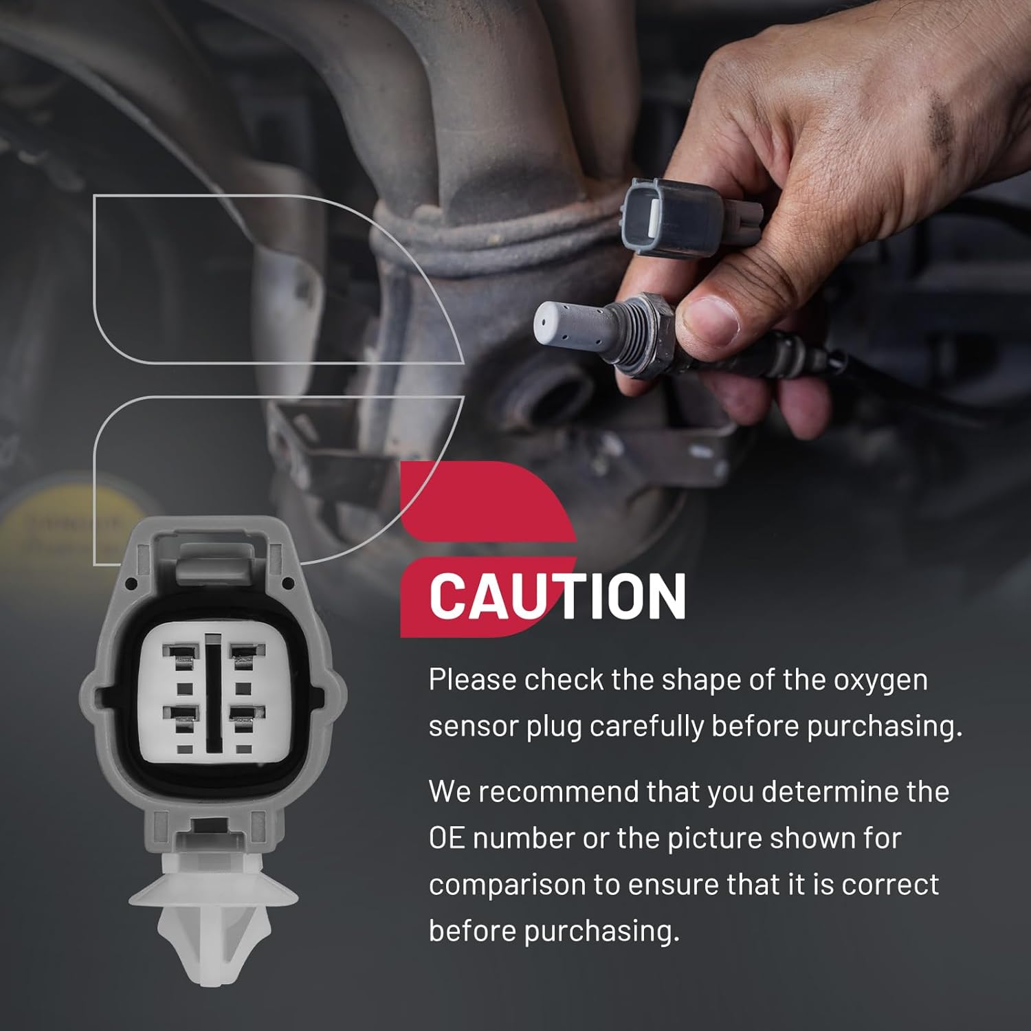 BDFHYK Oxygen Sensor Downstream O2, Compatible with Lexus RX330 RX350 RX450h V6 3.5L, Compatible with Toyota Highlander V6 l4 2.7L 3.3L 3.5L, 234-4509, 894650E010, Replacement 1PCS