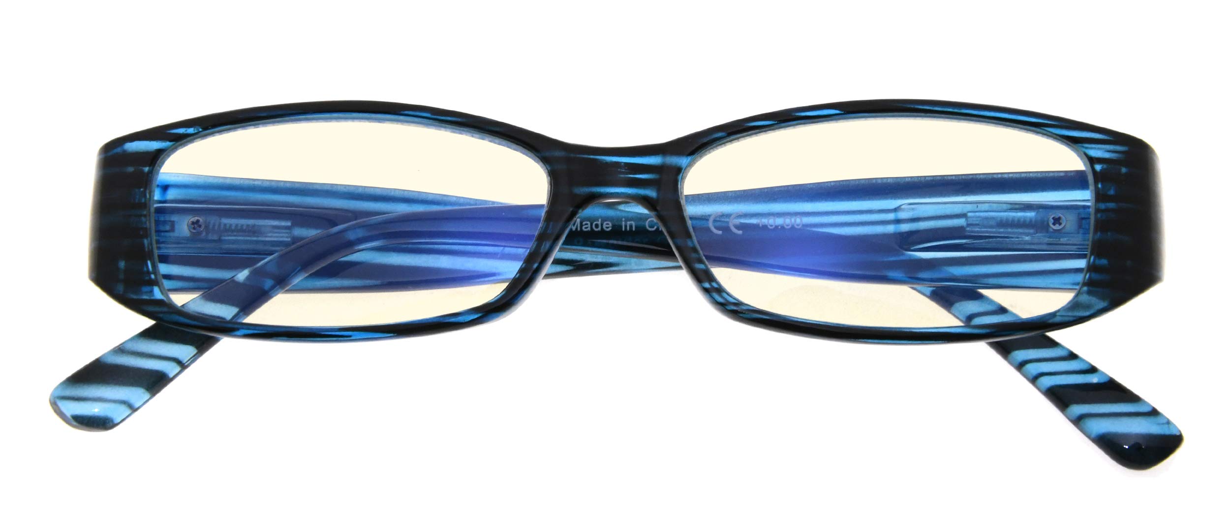 CessBlu Computer Glasses with Crystals for Women Reading Blue Light Filter Eyeglasses