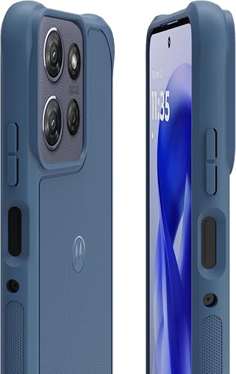 Motorola Moto G Power (2025/2026) Rugged Protective Case- Dusk Blue - Precision fit,Military Grade Shock Absorbing Cover for Enhanced Phone Grip, Drop Protection