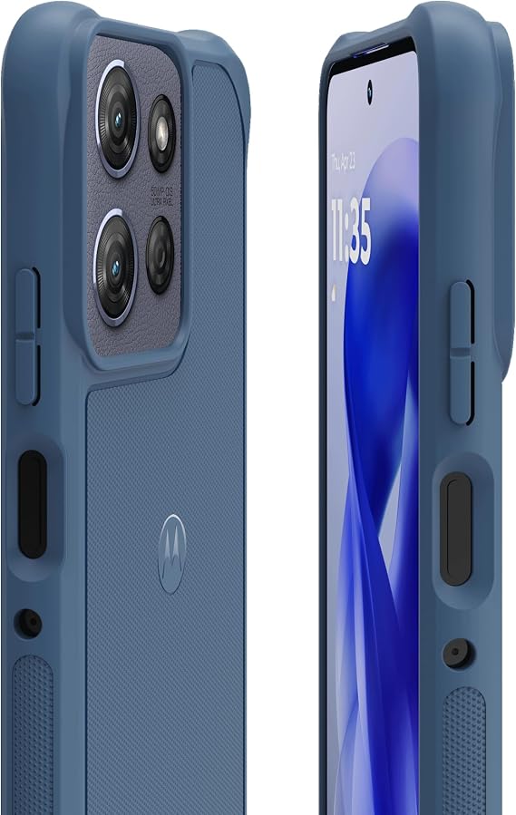 Motorola Moto G Power (2025/2026) Rugged Protective Case- Dusk Blue - Precision fit,Military Grade Shock Absorbing Cover for Enhanced Phone Grip, Drop Protection