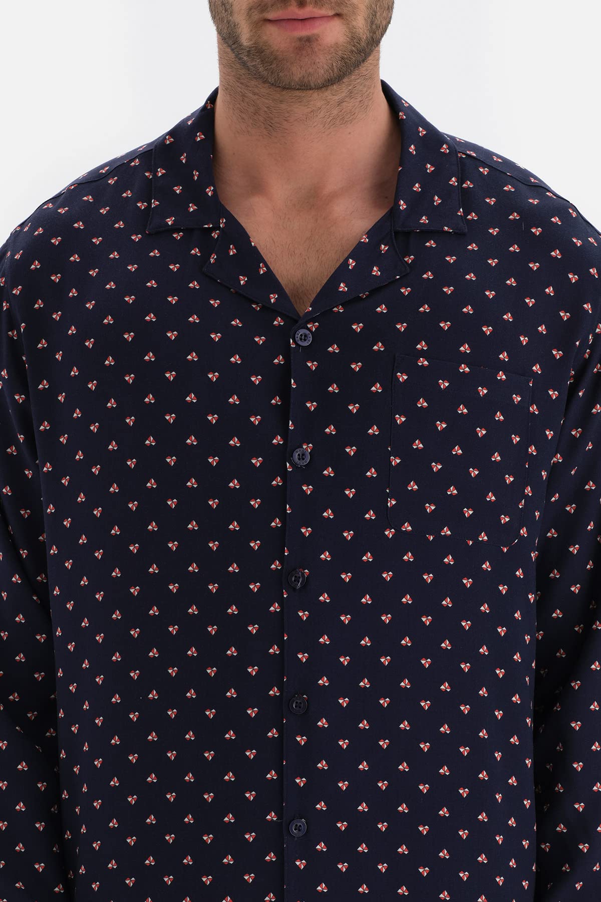 Dagi piżama top Mężczyźni Dagi Men's Viscone Pyjama Top, Navy, M