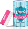 Craftopia transfer paper tape roll 6 inch x 50 feet clear with blue alignment grid, 10 bonus ft perfect for cricut cameo self adhesive vinyl for signs stickers decals walls doors windows