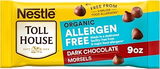 Nestle Toll House Organic Allergen Free Dark Chocolate Morsels, Organic Chocolate Chips 9 oz