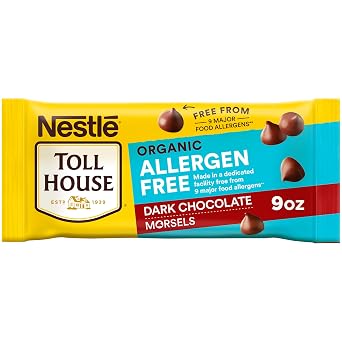 Nestle Toll House Organic Allergen Free Dark Chocolate Morsels, Organic Chocolate Chips 9 oz