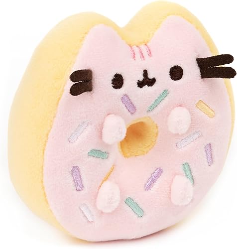 Miniatura 3 de Gund Sprinkle Donut Pusheen Sweet Postre Squishy Peluche de gato y tela satisfactoriamente elástica, para edades de 8 años en adelante, rosa y