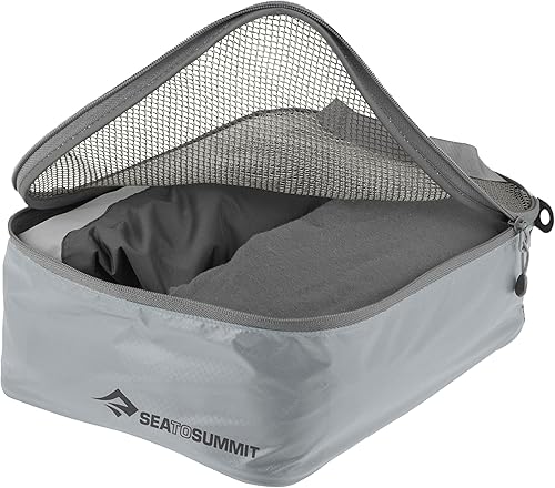 Sea to Summit Organizador de embalaje ligero de malla para ropa de viaje, pequeño, gris HighRise
