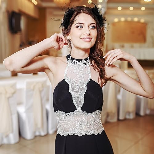 Miniatura 4 de 2 pinzas de plumas para el cabello, cisne negro, ángel oscuro, disfraz de Halloween, accesorios para el cabello para mujeres y niñas, disfraz de