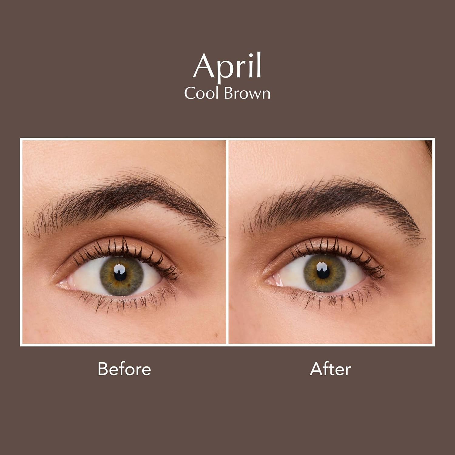 Thrive Causemetics Instant Brow Fix Semi-Permanent Eyebrow Gel, Waterproof Tinted Eye Brow Gel with Vitamin B5, Smudge-Proof, Vegan & Cruelty Free, April (Cool Brown) - Image 3