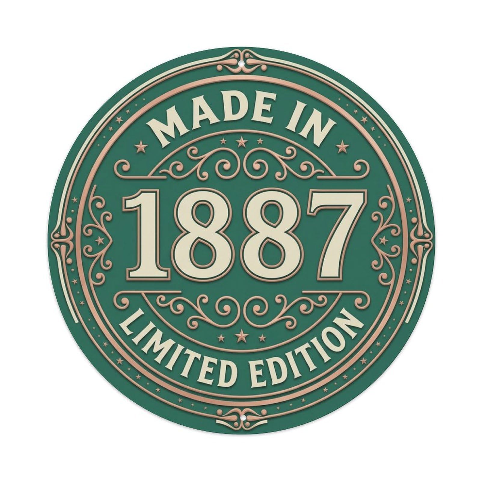 Made In 1887 Limited Edition Metal Tin Sign