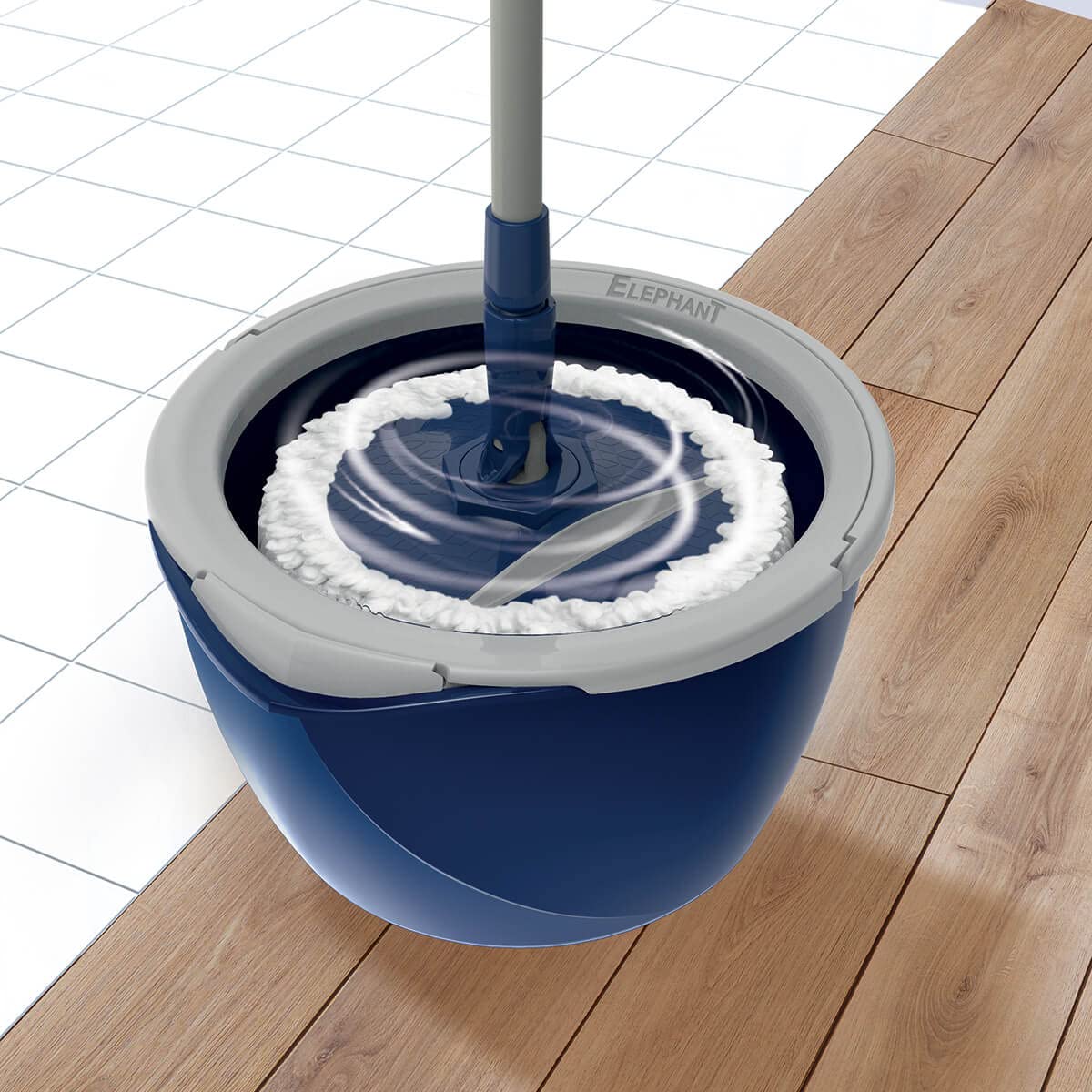 Kit de lavage Smarteo + — Platine pliable- Diamètre 25 cm — 124 g, Bleu et Blanc, 31 cm 26, 5 cm 30 cm