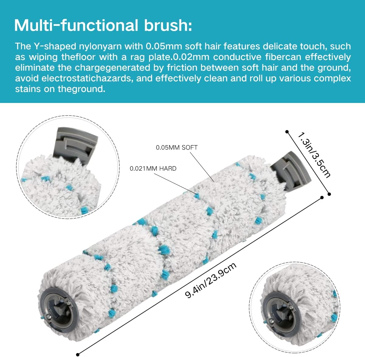 Home Times Brush Roller for Bissell CrossWave X7 Pet Pro 3011,2832Z,2955Z Multi-Surface All in One Wet-Dry Vacuum Cleaner and Filters
