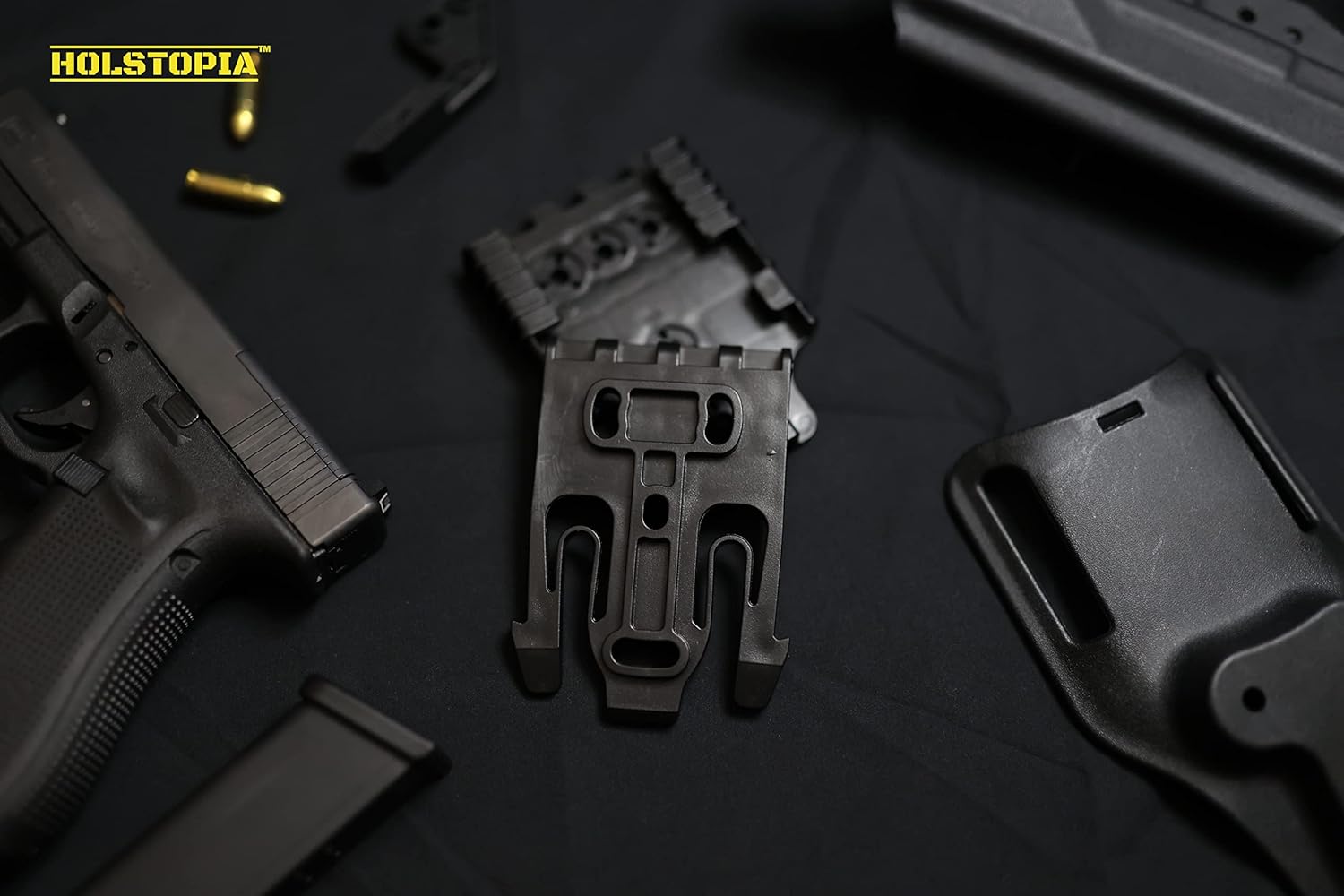 Quick Locking System Kit,Holstopia QLS Platform Attachment with Locking Including Fork and Duty Receiver Plate for Duty Holsters and Accessories - Image 6