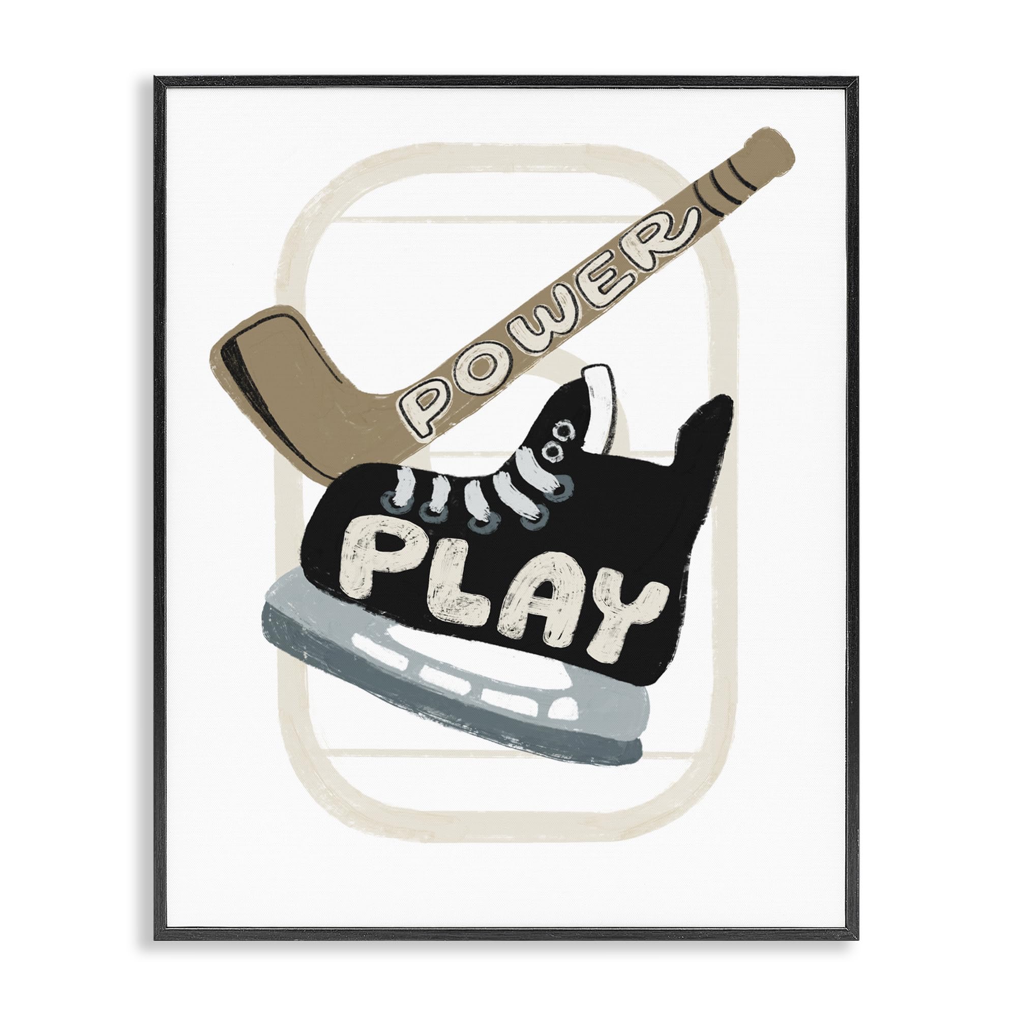Hockey encadré Giclée Art par Connie Summers 50x40 cm Stupell