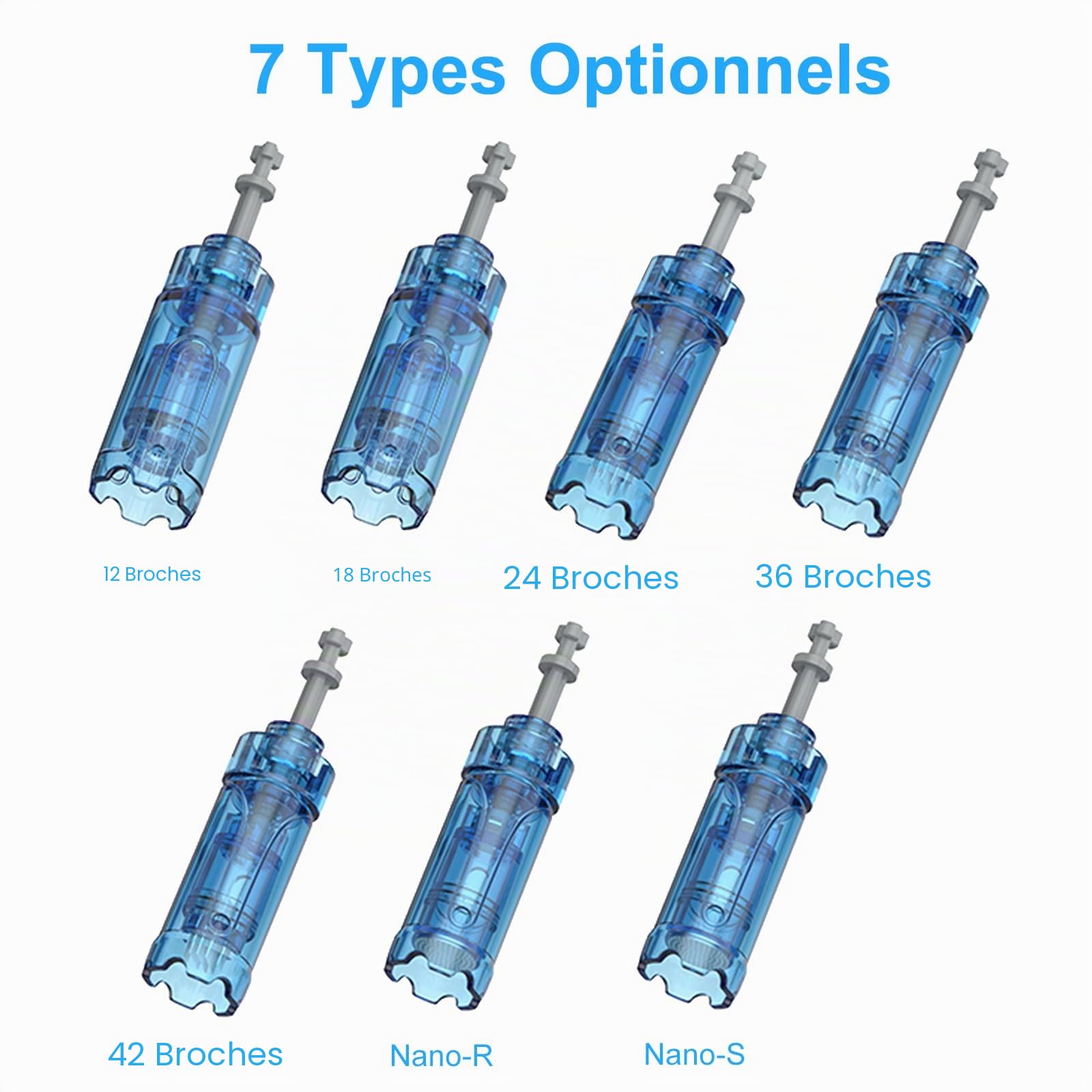 20 Pièces Dr. Pen Cartouches 24 Pins - Cartouche d'Aiguille de Rechange Originale pour Stylo de Microneedling - Pour Dr. Pen Ultima A8S M8S A9 Microneedling Stylo Derma Électrique (24Pins, 20PCS)