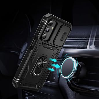 Case for Galaxy A15 5G,Samsung Galaxy A15 Case with Camera Cover & 2 Pcs Screen Protectors,[Military Grade 20ft.] Shockproof/360 Magnetic Kickstand Protective Case for A 15 5G,Pink