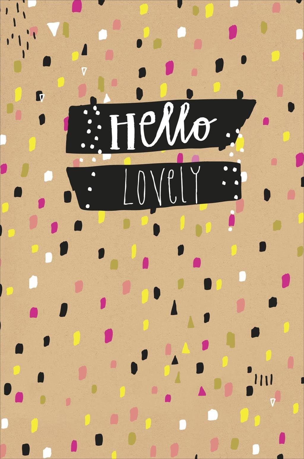 Little Voice 'Hello Lovely' Motivational Open Blank Card