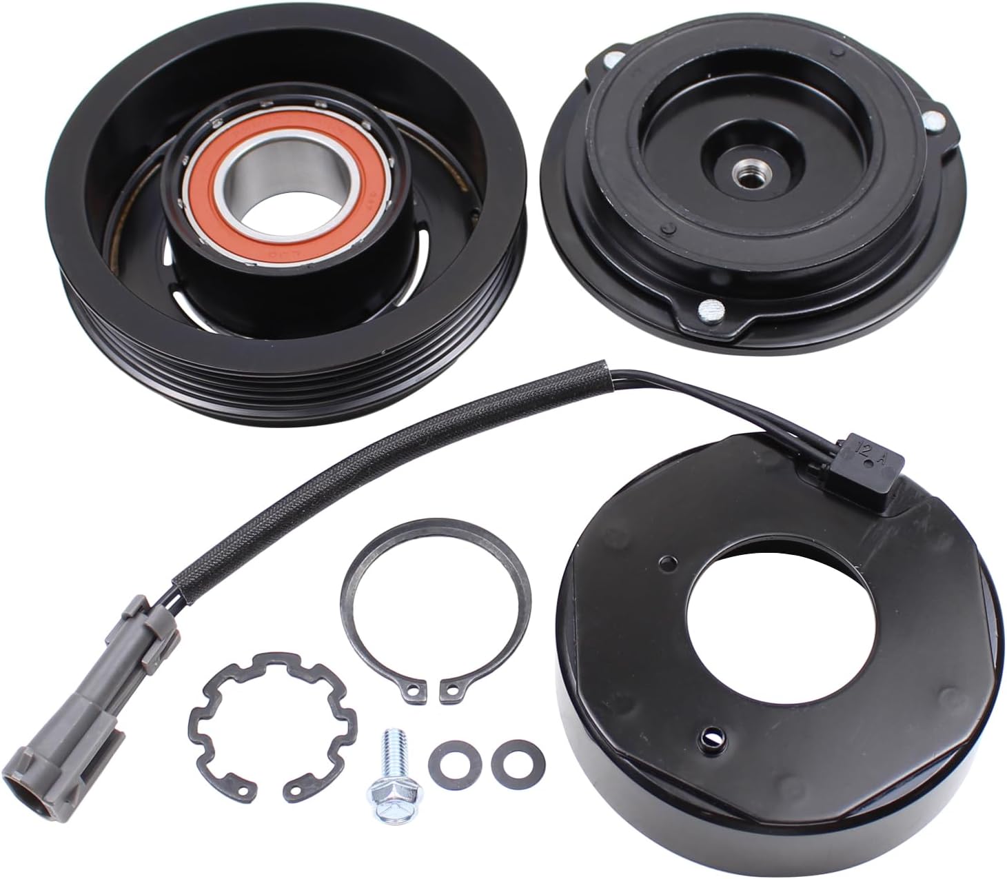 ApplianPar AC A/C Compressor Clutch Assembly Kit for Cadillac for Chevy for Hummer