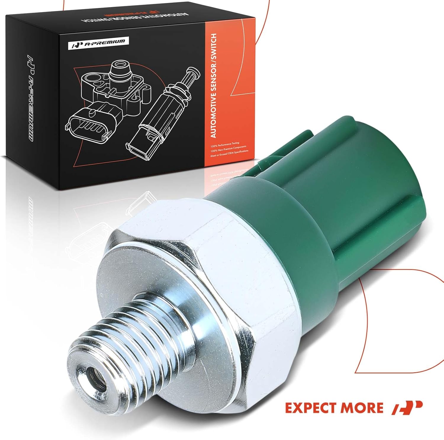 A-Premium Engine Variable Valve Timing (VVT) Oil Pressure Switch [2 Pins] Compatible with Honda Civic 1992-2001, Accord 1998-2012, Accord Crosstour 2010-2011, Pilot 2003-2008, Odyssey & Acura & Saturn