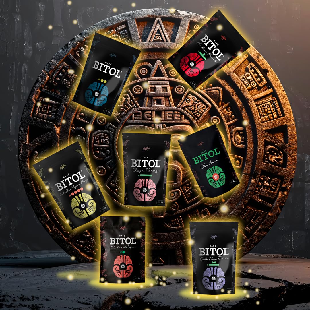 Pack Transformación | Pack K'UU | 7 Cafés de Especialidad 125 g c/u | Costa Rica, Guatemala, Honduras, Cuba y Colombia | 100% Arábica, Origen Controlado | Aromas Envolvente | Pureza y Equilibrio