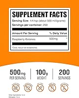 Vista 2 de Polvo de cetonas de frambuesa puro BulkSupplements, 1
