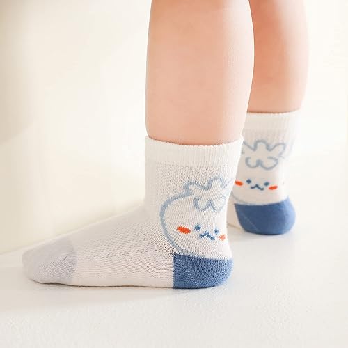 Miniatura 4 de Calcetines para bebés y niños pequeños, paquete de 8 calcetines de algodón para bebé, verano, primavera y otoño