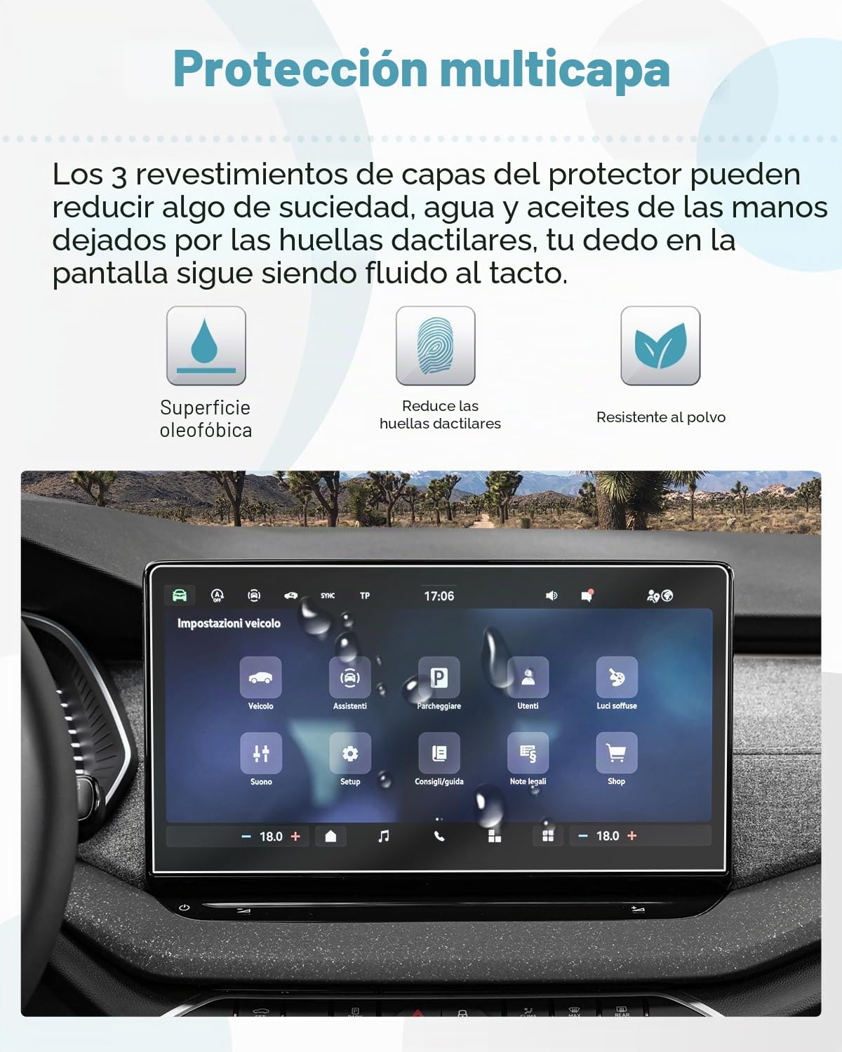 CDEFG Compatible con Skoda Octavia 4 RS Combi 2025 2026 Facelift Protector de Pantalla GPS Navegador GPS 4H PET Pantalla Táctil para Navegación 13 pulgadas Octavia IV 2025 Accesorios