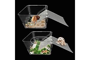 2 Packs Hermit Crab Water Tank - Perfect Hermit Crab Pool and Tank Set