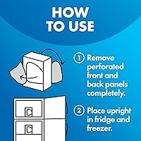 Vista 4 de Arm & Hammer Bicarbonato de Sodio Absorbedor de Olores para Nevera y Congelador, Naranja 14 oz, Paquete de 12
