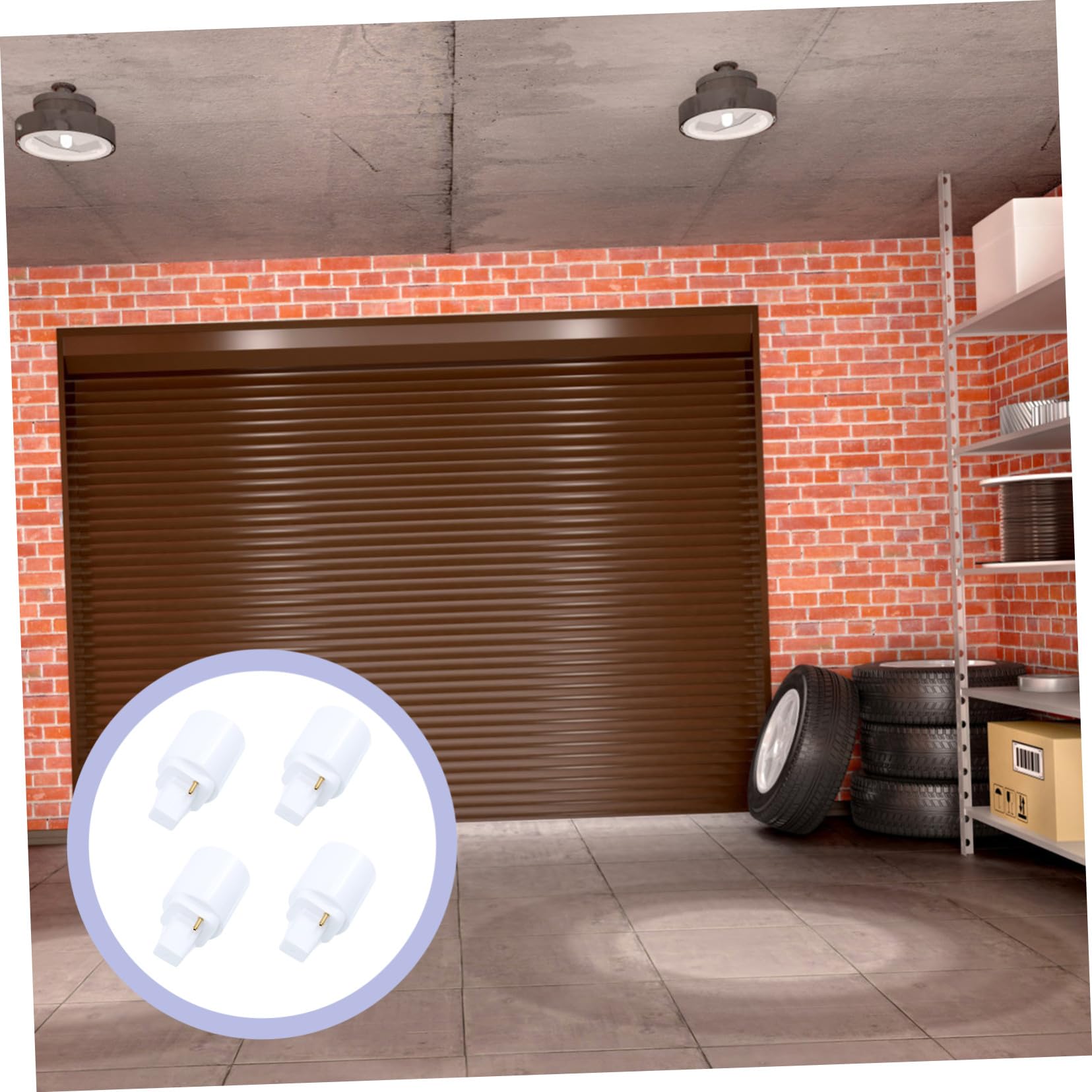 Adaptateur de Douille D'ampoule G24d vers E27 à 2 Broches 4 Pièces