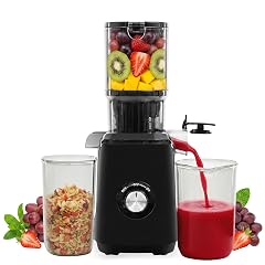 HealSmart Cold Press Juicer Slow Masticating Juicer Machines with Wide Feed Chute Fits Whole Fruits and Vegetables High