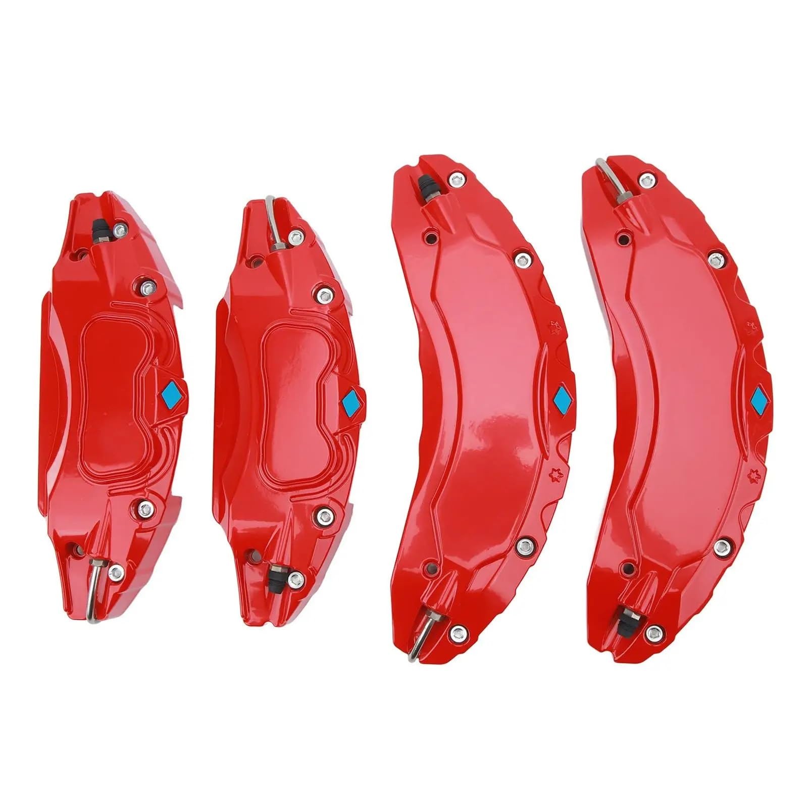 Osłona Zacisku Samochodowego Osłona zacisku hamulcowego ze stopu aluminium, pasująca do piasty koła Tesla Model 3 o średnicy 18 cali i 19(Red)