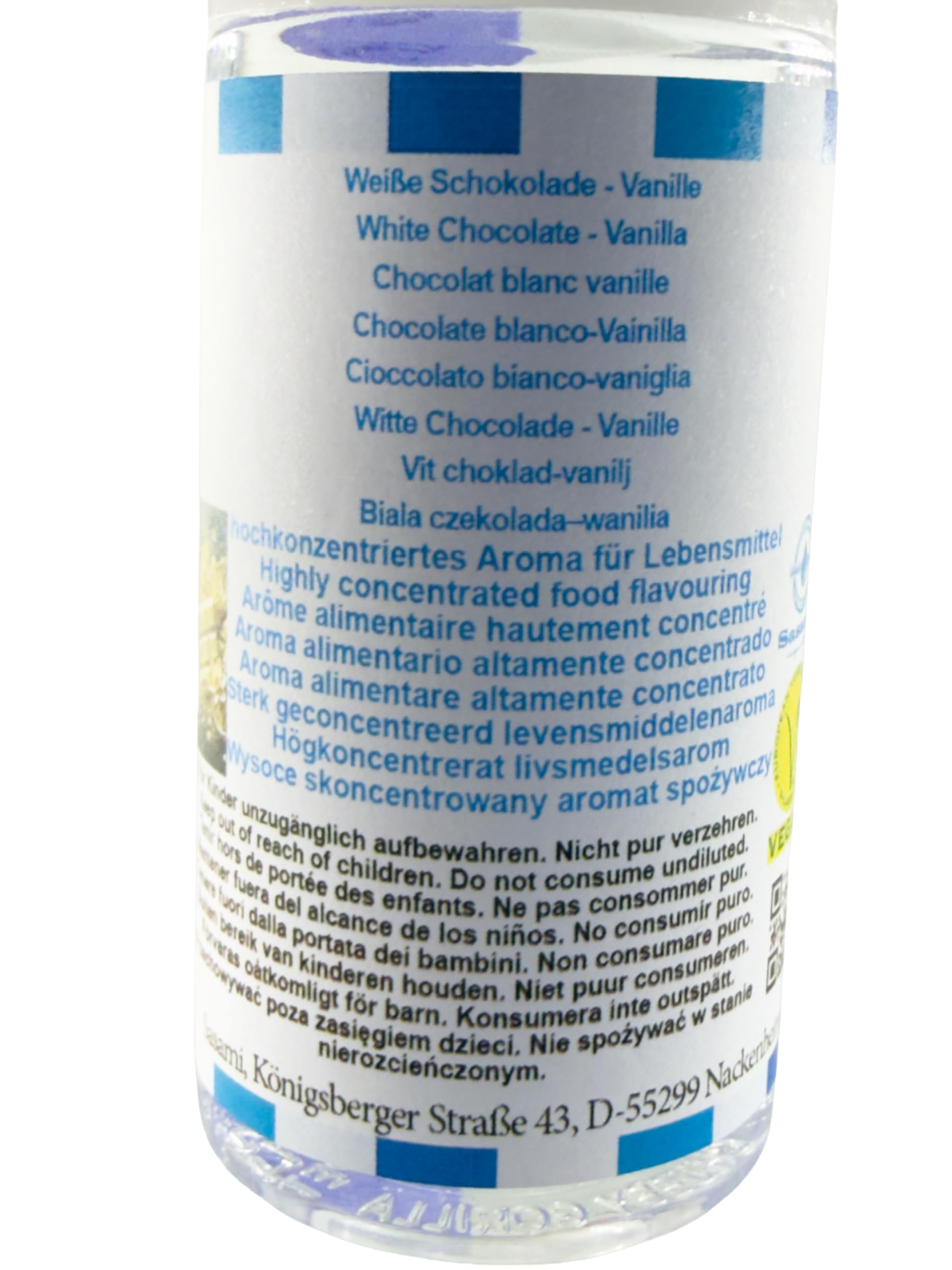 Biała czekolada–wanilia aromat koncentrat – Wegański – Sasami – 100ml