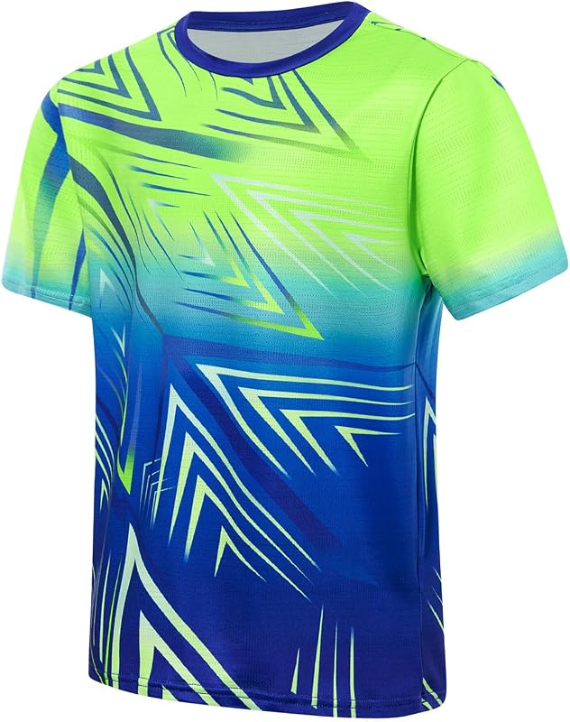 Boys Athletic Soccer T-Shirt Quick Dry Moisture Wicking Size 7-14