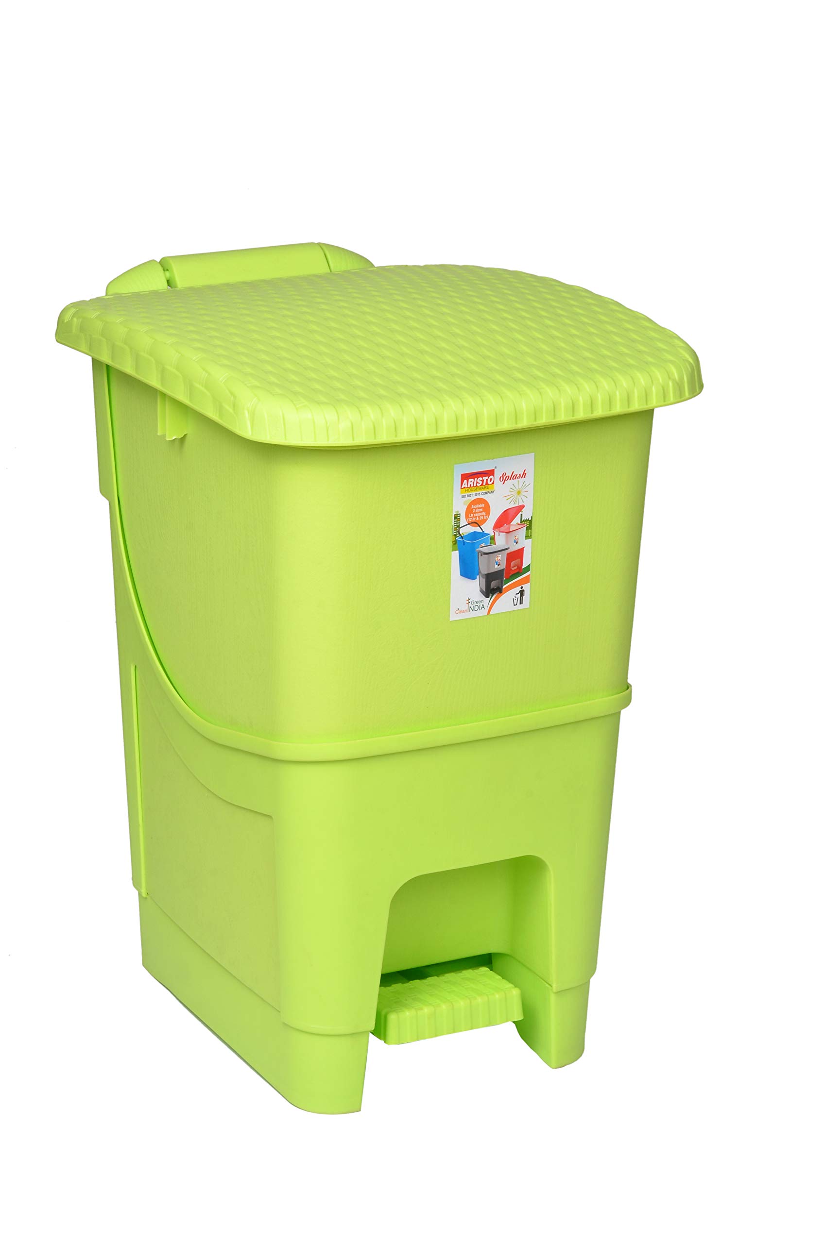 ARISTO Biomedical Waste Plastic dustbin with Pedal Green,25 LTR, (31 x 39.5 x 46.5 cm) (B07JMWQF5T) Amazon Price History, Amazon Price Tracker