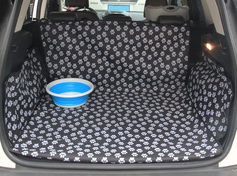 HelloTree Forro de carga para maletero de SUV para perros | Funda impermeable Oxford para carga de mascotas para autos, alfombrilla lavable para asiento de perro para proteger el vehículo, accesorio de viaje para mascotas